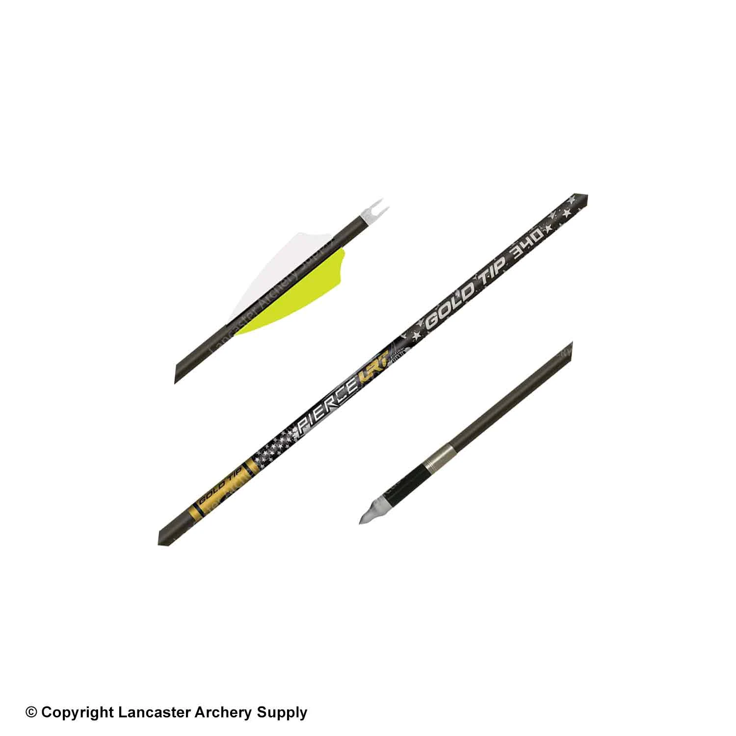Gold Tip Pierce LRT Fletched Arrows (6 Pack) 3 Gold Tip Pierce LRT Fletched Arrows (6 Pack) - Image 3