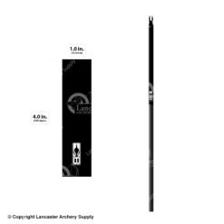 Bohning Solid Color Wrap 4" (Small 17/64) -Shooting Gear Store 1480296 black