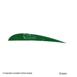 Ozark 3" Parabolic Solid Color Feather -Shooting Gear Store 1610007 green