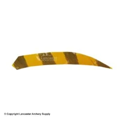 Ozark 4.5" Target Maxx Barred Color Feather -Shooting Gear Store 1610010 flo yellow