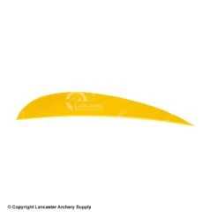 Ozark 4" Parabolic Solid Color Feather -Shooting Gear Store 1610024 sun yellow
