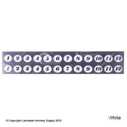 Gunstar Tail Numbers -Shooting Gear Store 2010017 white
