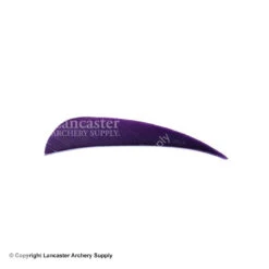 Trueflight 3" RW Round Back Feather -Shooting Gear Store 5200003 purple