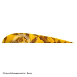 Trueflight Camo 4" RW Round Back Feather 17 Trueflight Camo 4" RW Round Back Feather -Shooting Gear Store 5200010 yellow