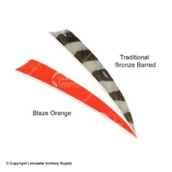 Trueflight 4" Shield Back Feathers (18 Count Combo Pack) -Shooting Gear Store 5200012 orange