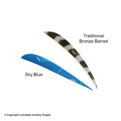Trueflight 5" Round Back Feathers (18 Count Combo Pack) -Shooting Gear Store 5200013 blue