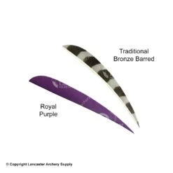 Trueflight 5" Round Back Feathers (18 Count Combo Pack) -Shooting Gear Store 5200013 purple