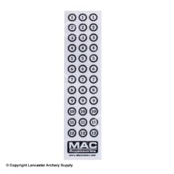 Merlin MAC Arrow Number Decals