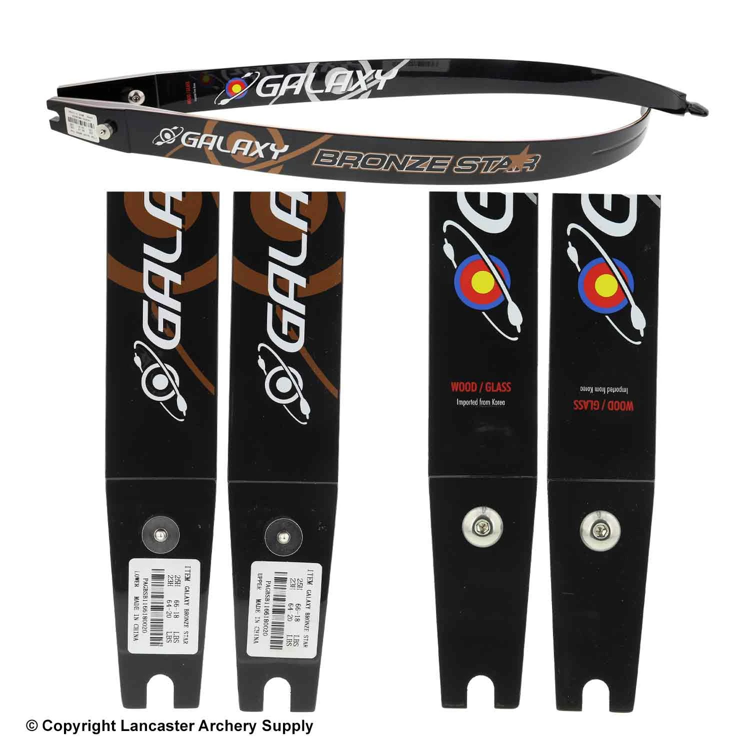Galaxy Bronze Star Recurve Limbs (Open Box X1032572) 2 Galaxy Bronze Star Recurve Limbs (Open Box X1032572) - Image 2