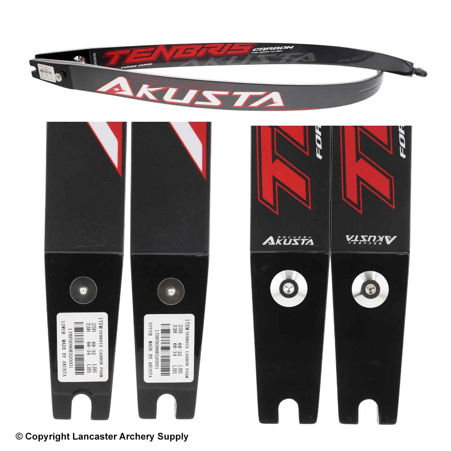 Akusta Tenbris Carbon Foam Recurve Limbs (Open Box X1033353) 2 Akusta Tenbris Carbon Foam Recurve Limbs (Open Box X1033353) - Image 2