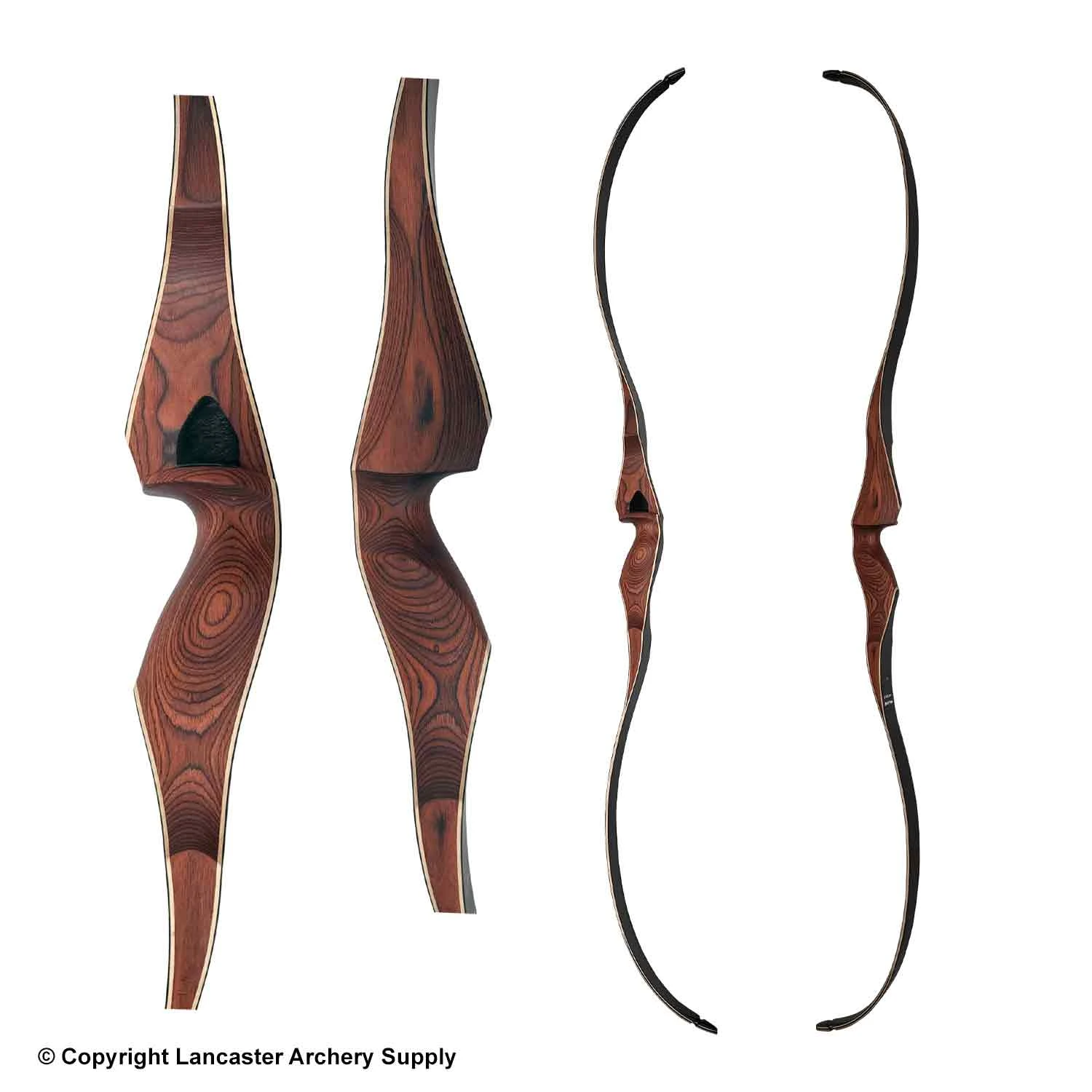 Galaxy Black Ridge 62" One-Piece Recurve Bow (Open Box X1033655) 2 Galaxy Black Ridge 62" One-Piece Recurve Bow (Open Box X1033655) - Image 2